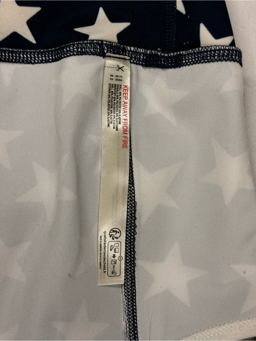 Free People | Island Time Navy Star-Print High-Rise Yoga Athletic Shorts - Picture 13 of 15